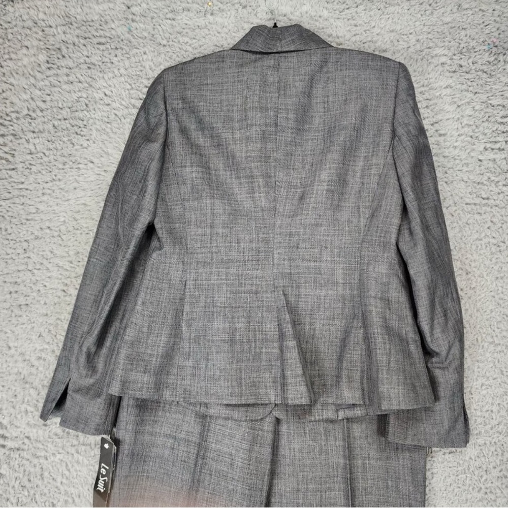 Le Suit 2 Piece Suit Womens 6 Gray Long Sleeve High Rise Pants *NWT* - Picture 6 of 9